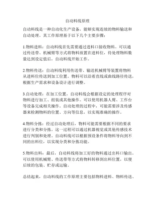 自动料线原理