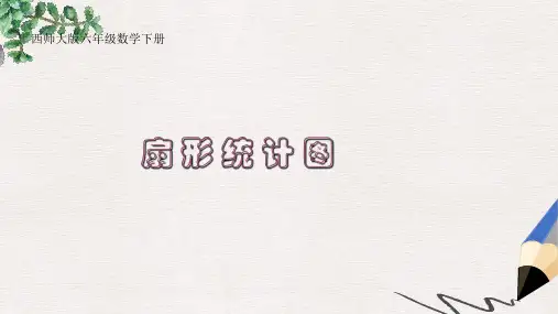 西师大版小学六年级数学下册 扇形统计图(一)精品ppt课件