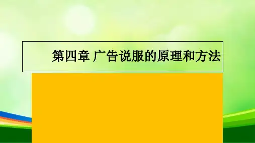 广告说服的原理和方法培训(ppt 105页)