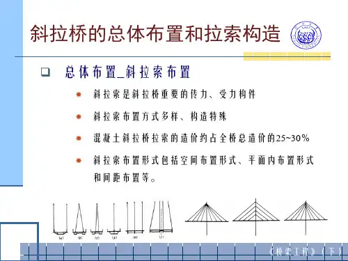 斜拉桥的总体布置-斜拉索布置1