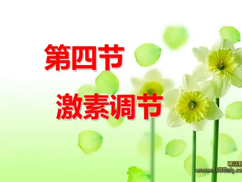 人教版七年级下册4.6.4激素调节课件