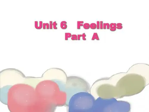2019年五年级英语下册(闽教版)Unit 6《Feelings》(Part A)ppt课件