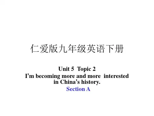 仁爱版九年级英语下册精品课件U5T2SA
