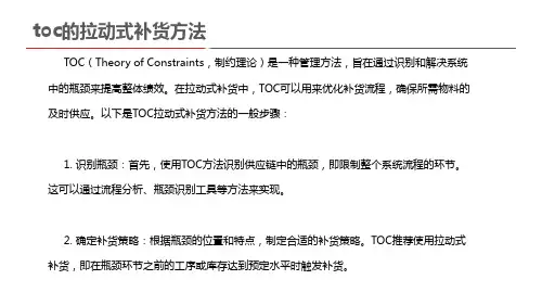 toc的拉动式补货方法