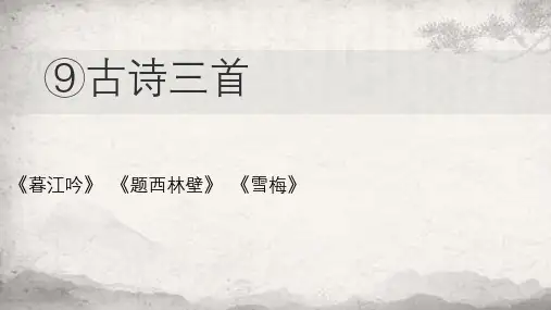 第9课古诗三首-小学四年级上册语文同步教学课件(人教部编版)(共37张PPT)