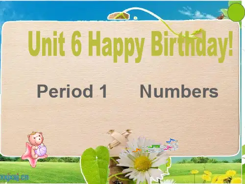 人教版小学三年级上册英语unit6_Happy_Birthday_PartA