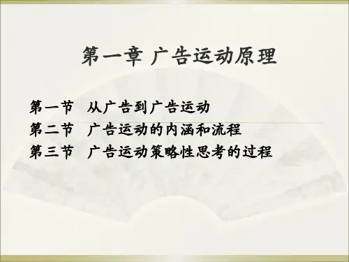 第一章 广告运动原理