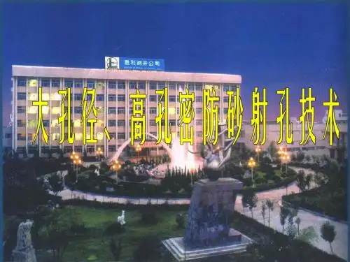 大孔径、高孔密射孔防砂