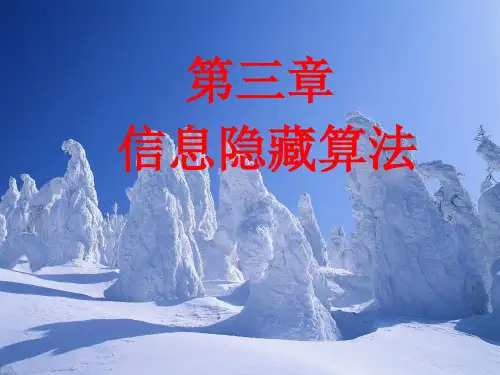 第3章 信息隐藏技术3