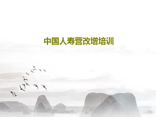 中国人寿营改增培训62页PPT