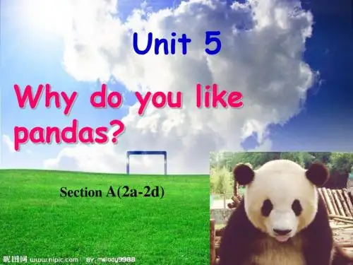 人教新目标版七年级下册英语课件 Unit 5Why do you li