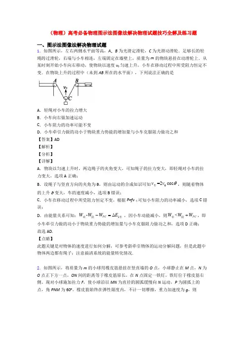 (物理)高考必备物理图示法图像法解决物理试题技巧全解及练习题