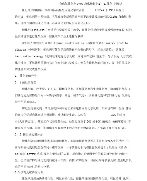 合成氨催化剂