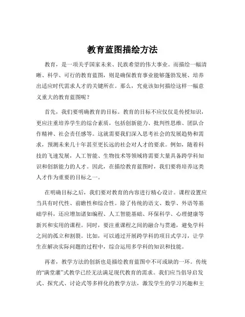 教育蓝图描绘方法