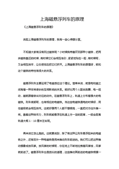上海磁悬浮列车的原理