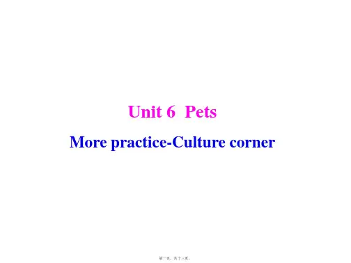 沪教牛津版八年级下册英语Unit 6 More practice-Project课件