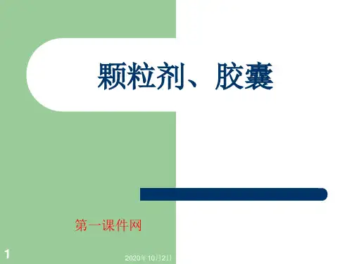 中药药剂学-颗粒剂PPT课件