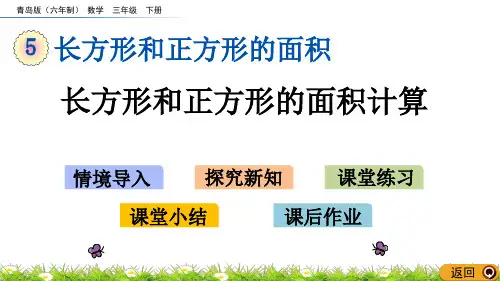 青岛版六三制数学三年级下册5.2 长方形和正方形的面积计算教学课件PPT