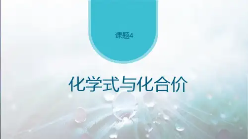 《化学式与化合价》PPT教学课件