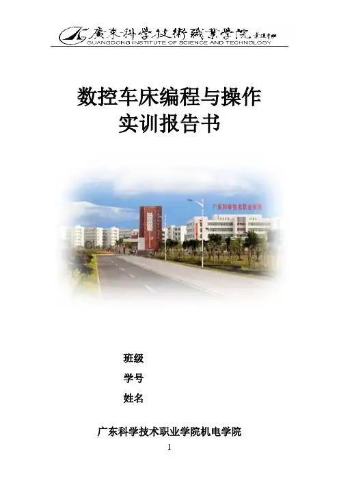 数控车床编程与操作实训报告书