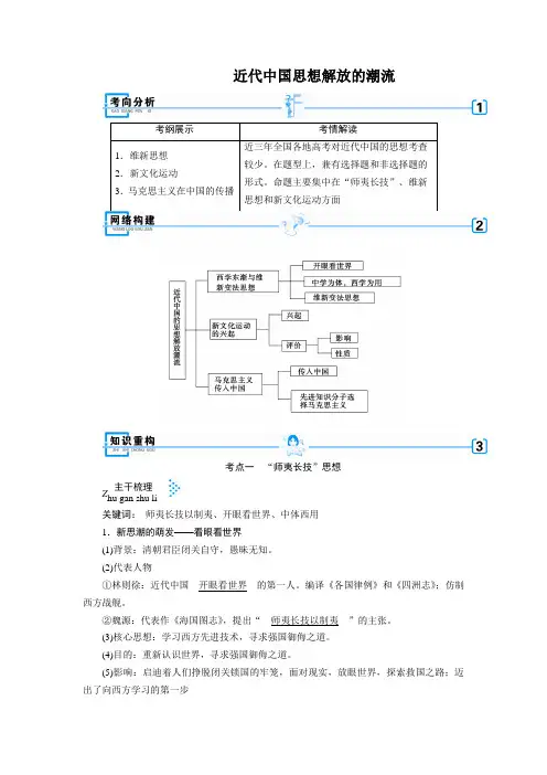 最经典总结-近代中国思想解放的潮流