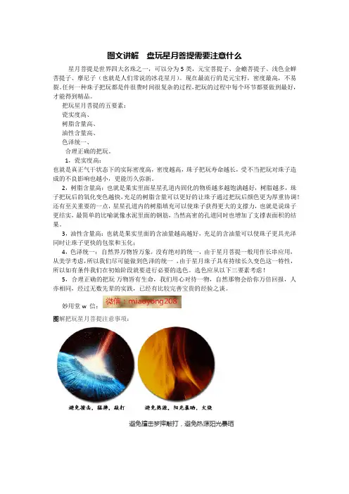 图文讲解__盘玩星月菩提需要注意什么