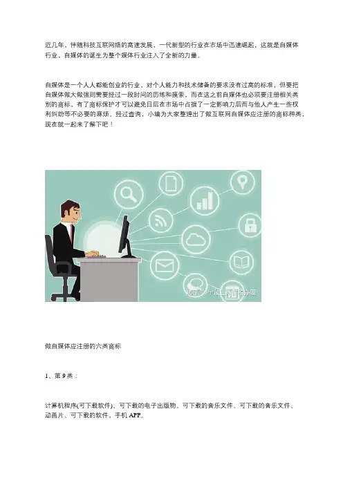 做自媒体必须要注册哪几类商标？