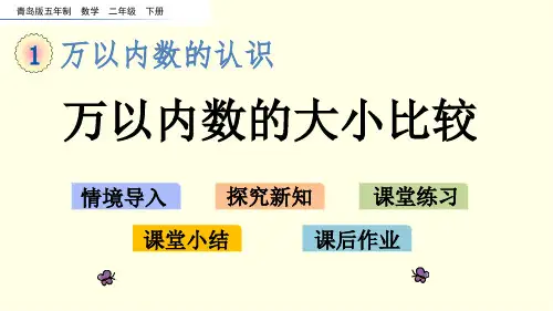 青岛版数学课件(二下)万以内数的大小比较