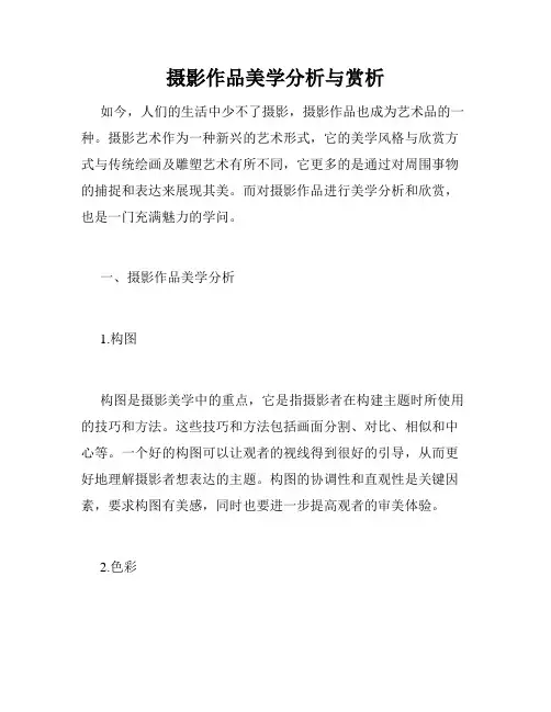 摄影作品美学分析与赏析