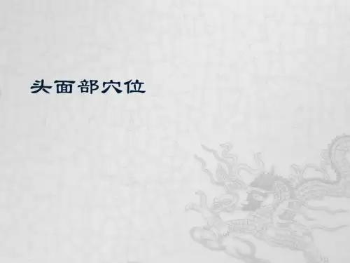 头面部穴位
