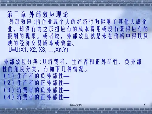 财政学第三章 外部效应理论幻灯片PPT
