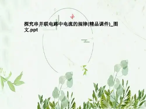 探究串并联电路中电流的规律(精品课件)_图文