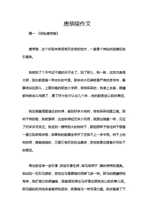 唐恭陵作文