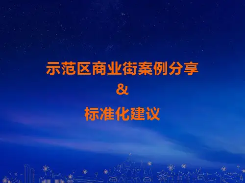 房地产制度与标准-恒大示范区商业街(包装)案例分享标准化建议