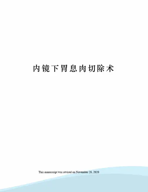 内镜下胃息肉切除术