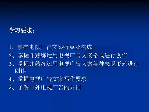 电视广告文案写作54张课件.ppt