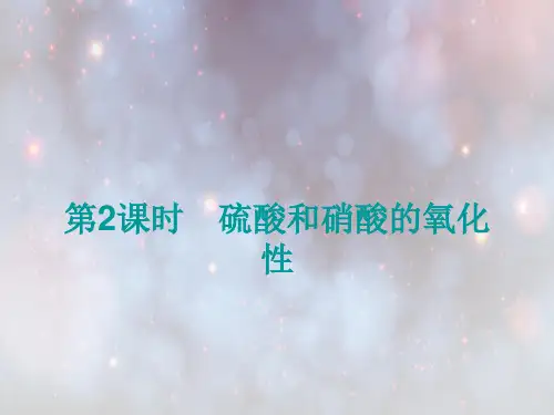 硫酸和硝酸的氧化性PPT教学课件