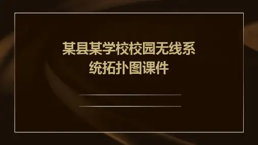 某县某学校校园无线系统拓扑图课件