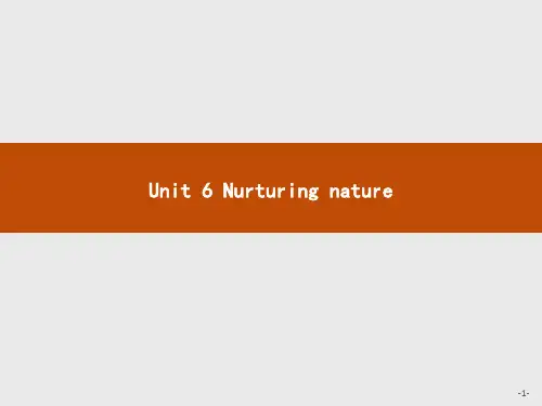 2020-2021学年新高中英语外研版选择性必修第一册课件：Unit 6 Section A