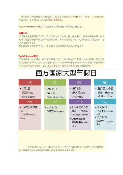 国外节假日