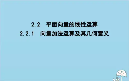 2019-2020学年高中数学第二章平面向量2.2.1向量加法运算及其几何意义