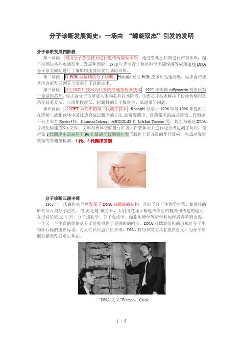 分子诊断发展简史