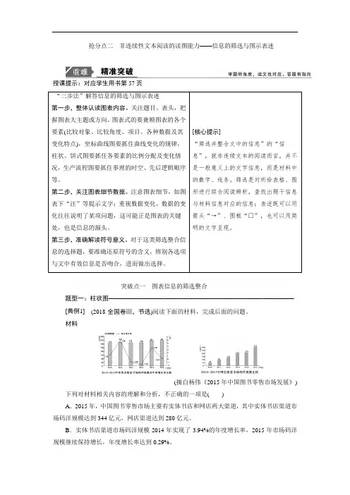 2019年高考语文非连续性文本阅读的读图能力 含答案