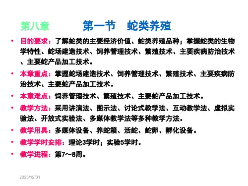 第08章第01节蛇类ppt课件