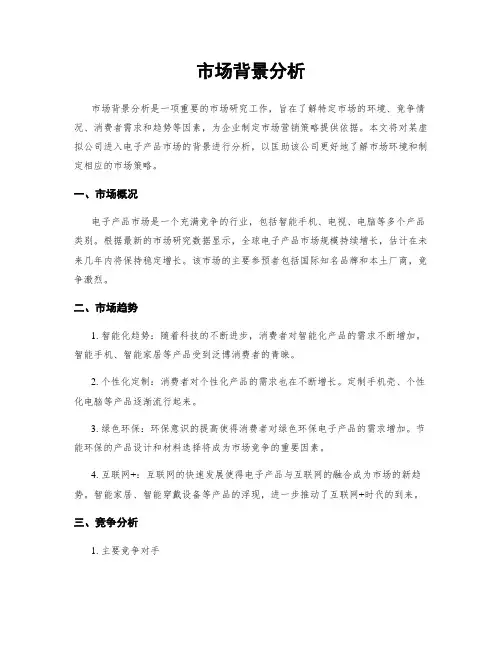 市场背景分析