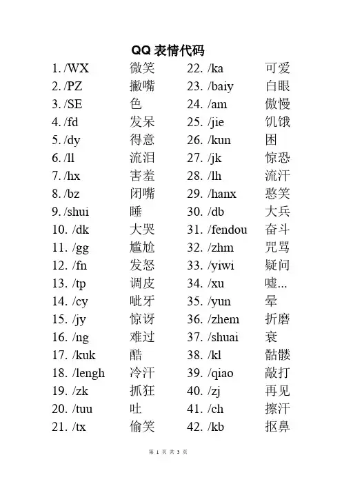 QQ表情代码再整理