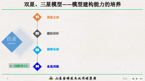 444核心素养培养双星三星模型——模型建构能力的培养
