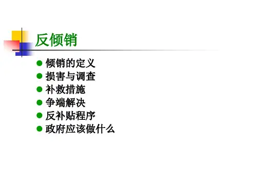 WTO课件3倾销与反倾销