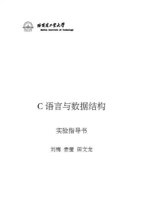 c语言与数据结构实验指导完整版