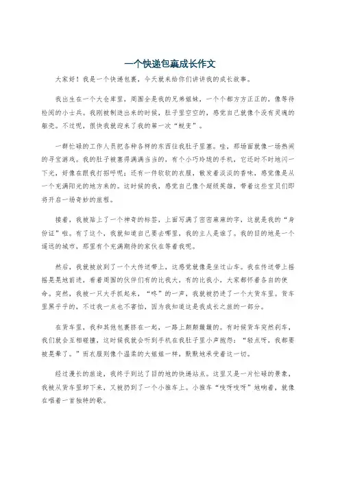 一个快递包裹成长作文